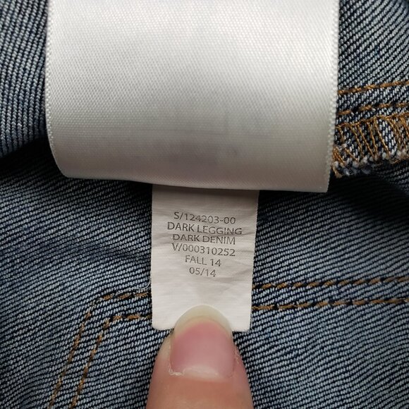 Banana Republic Dark Wash Blue Jeans Size 28/6 Skinny Leg Low Rise Stretch Y2K - Picture 13 of 16